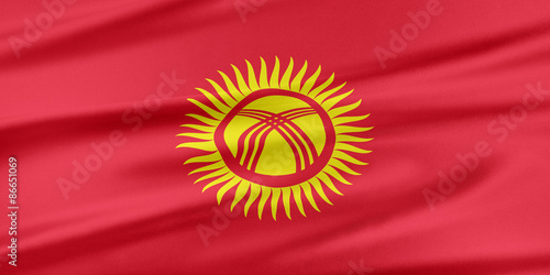 Kyrgyzstan Flag.