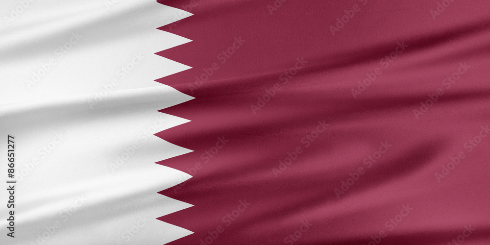 Fototapeta premium Qatar Flag.