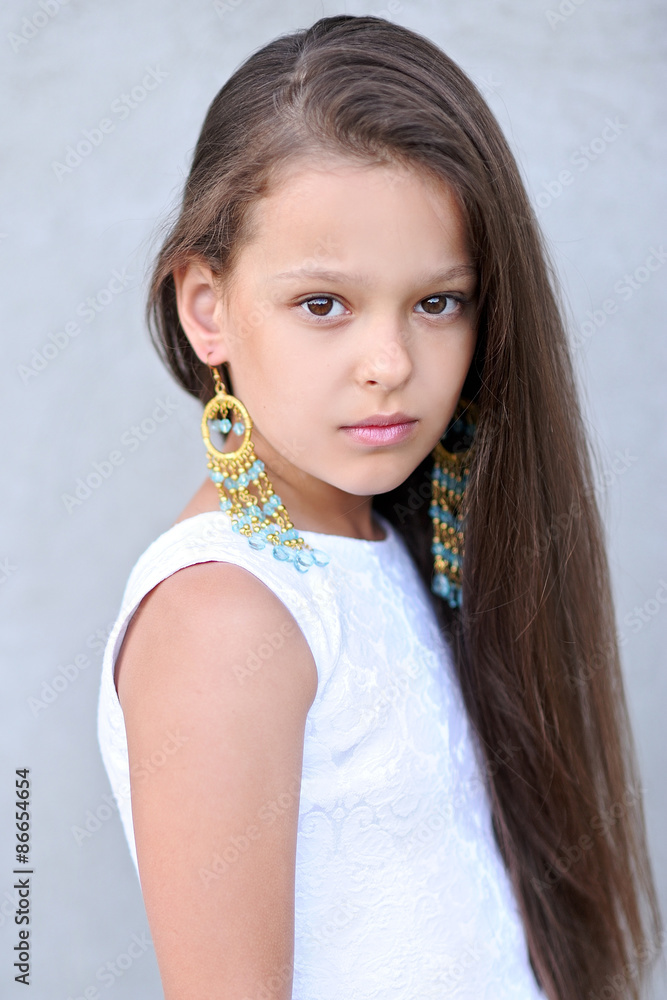 portrait of a beautiful fashion little girl portrait of a beautiful fashion little girl