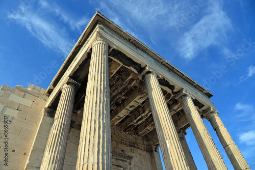Obraz na plátně Temple de l'Erechteion sur l'Acropole à Athènes