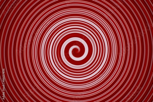 abstract spiral bright red
