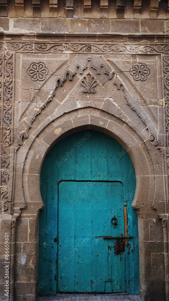 Porte d'une mosquée Essaouira,Maroc
