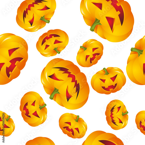 Halloween background with pumpkins