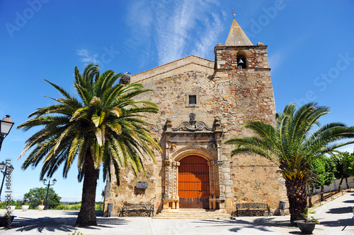 Vía de la Plata, Iglesia de San Andrés, Aljucén, provincia de Badajoz, España