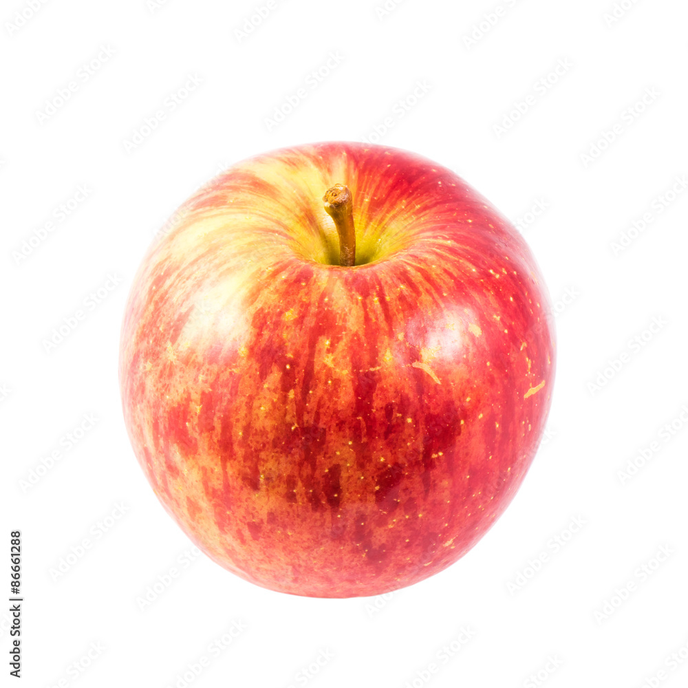 Ripe red apple Isolated with clipping path Ripe red apple Isolated with clipping path