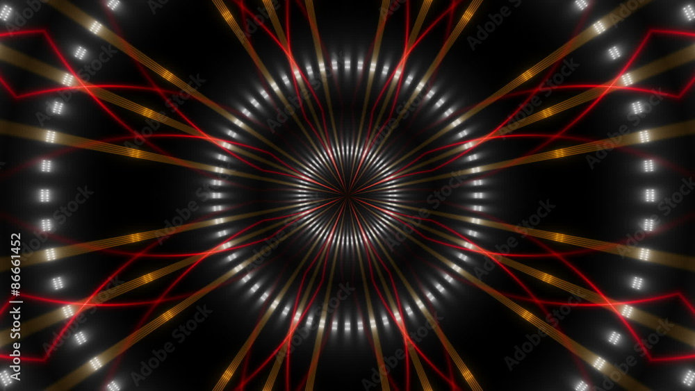 kaleidoscope light, black background, loop kaleidoscope light, black background, loop