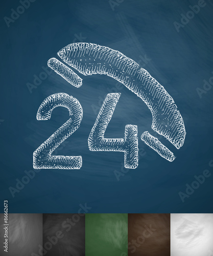 around the clock icon