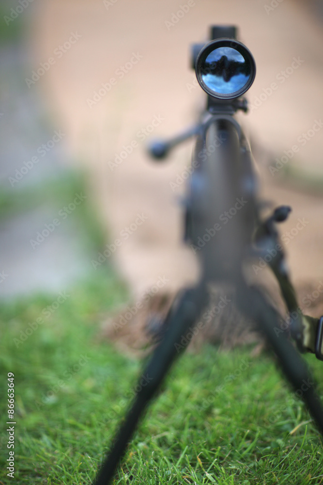 Rifle scope in focus Rifle scope in focus