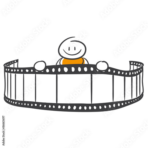 Strichmännchen Serie Pumpy / Filmrolle