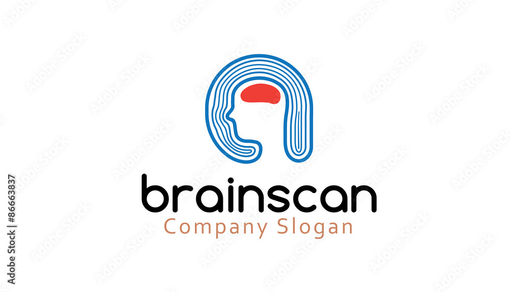 Brain Scan Logo template Brain Scan Logo template