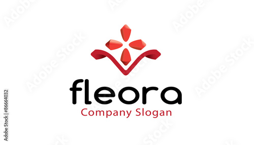 Fleora logo template