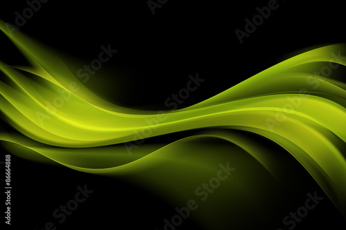 Green Modern Abstract Waves Background