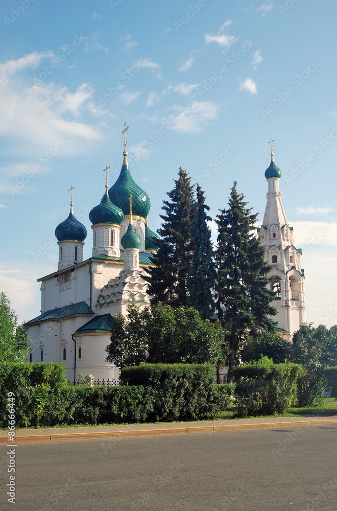 Church of Elijah the Prophet in Yaroslavl (Russia). UNESCO world heritage site