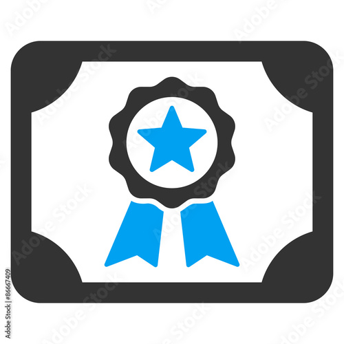 Certificate icon from Business Bicolor Set