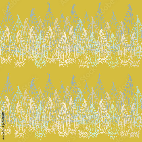 Vector seamless texture with lace. Compound  spring pattern.