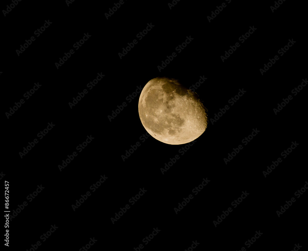 Full moon on the black sky at night Full moon on the black sky at night