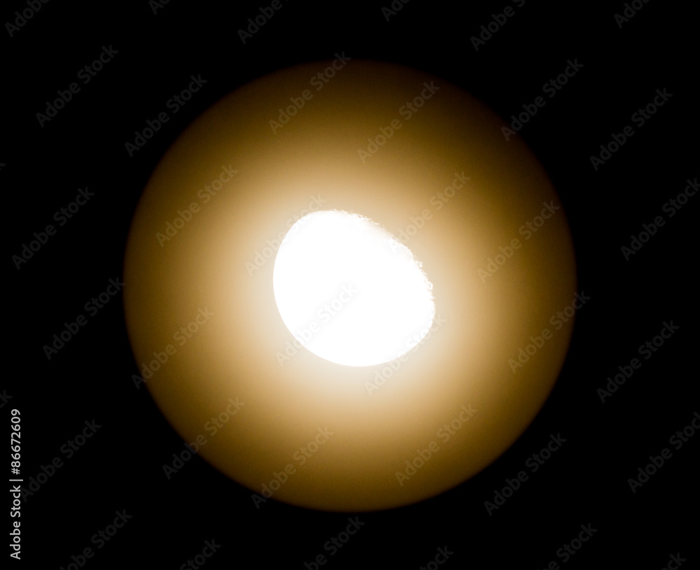 Full moon on the black sky at night Full moon on the black sky at night
