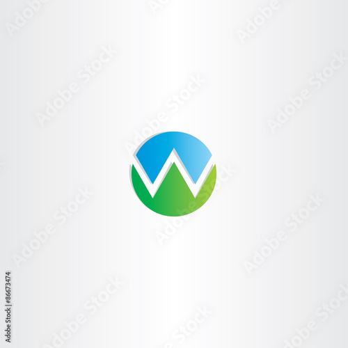 letter w mountain symbol logo Free Download letter w mountain symbol logo - GFXLoad