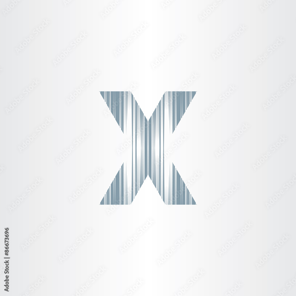 scratched letter x symbol scratched letter x symbol