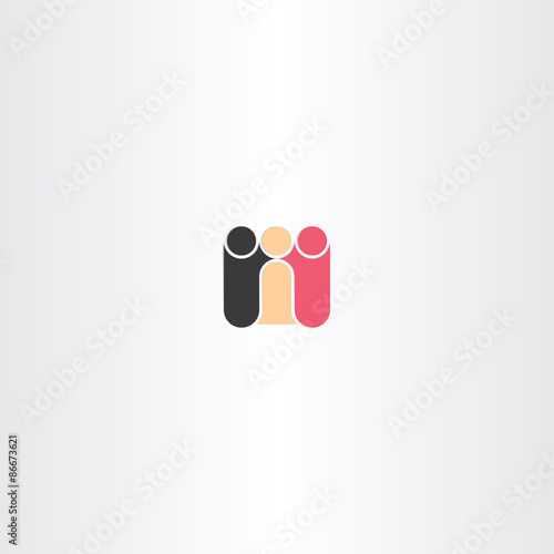 people races friends icon
