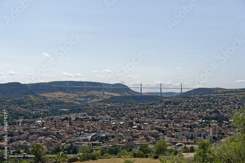 Obraz na płótnie gorges du tarn, panorama de millau
