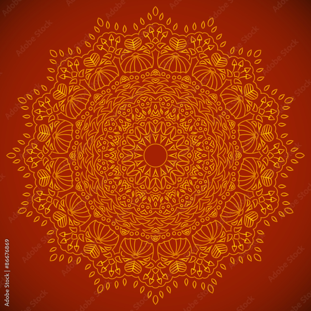 Mandala. Round Ornament Pattern. 
