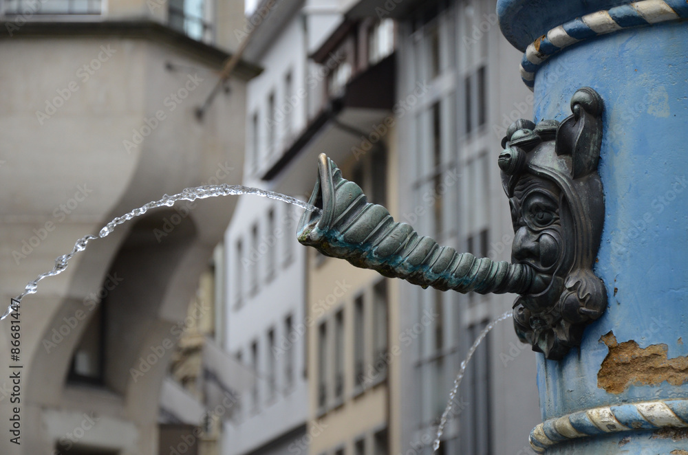 Obraz premium medieval fountain in Lucerne, Switzerland