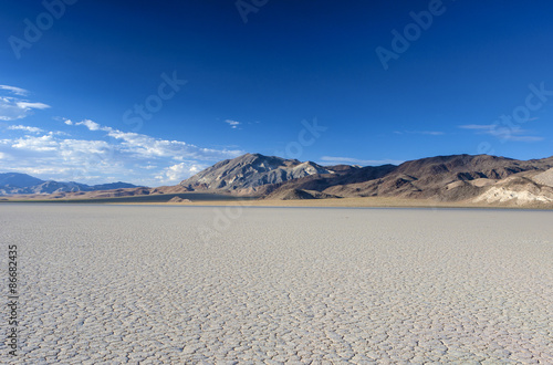 The Racetrack Playa Dry Lake in Death valley National Park in Ca