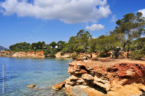northeastern coast of Ibiza Island, Spain