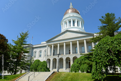 Foto Maine State House is the state capitol of the State of Maine in Augusta, Maine