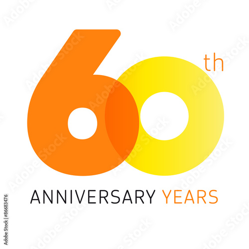 60 anniversary years logo