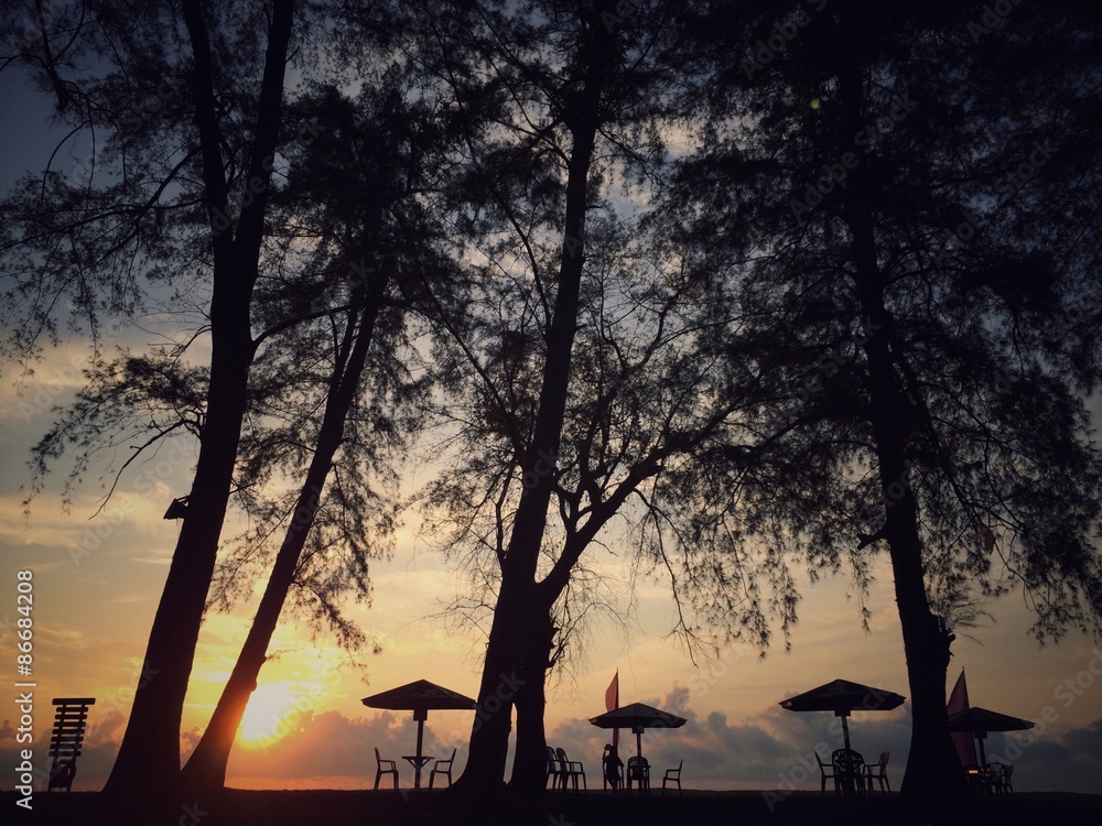 beach and sunrise 