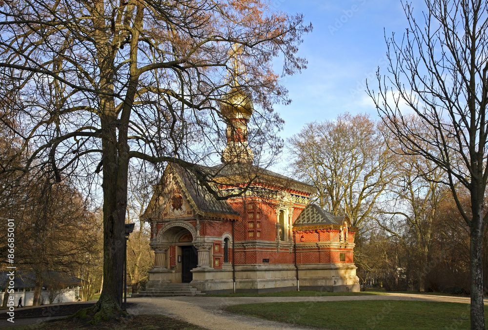 Church of All Hallows (Russian Chapel) in Bad Homburg. Germany