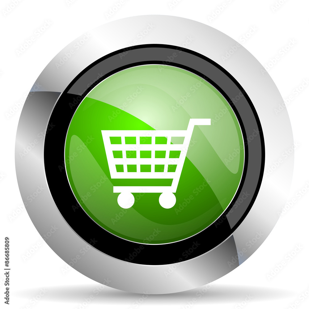cart icon, green button, shop sign cart icon, green button, shop sign