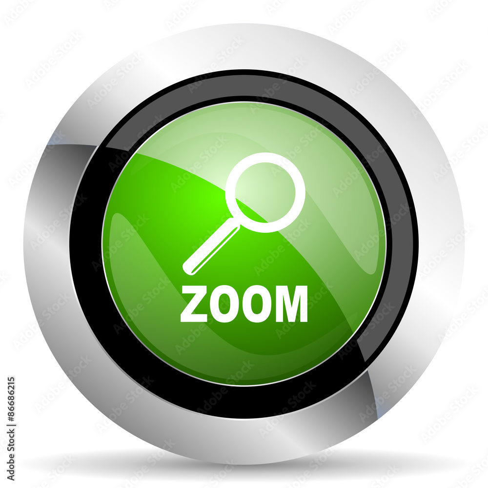 zoom icon, green button zoom icon, green button