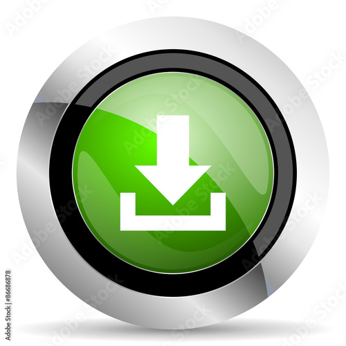 download icon, green button