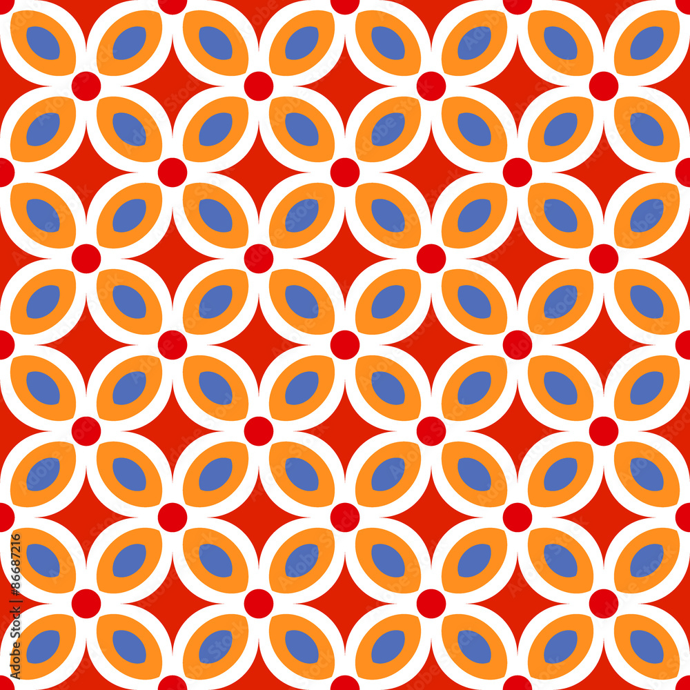 Abstract Seamless geometric floral pattern Abstract Seamless geometric floral pattern