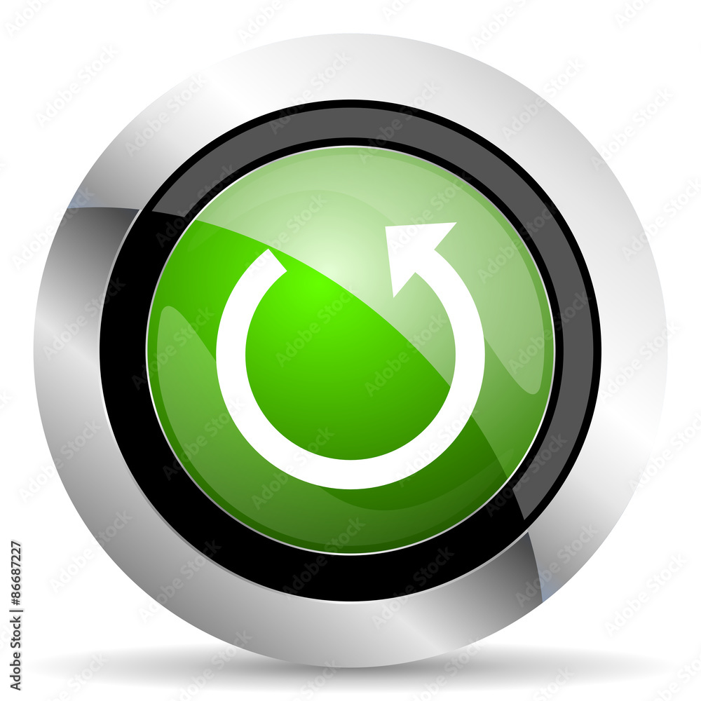 rotate icon, green button, reload sign rotate icon, green button, reload sign