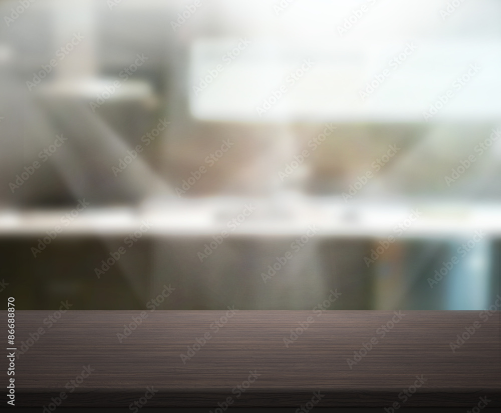 Table Top And Blur Interior Background Table Top And Blur Interior Background