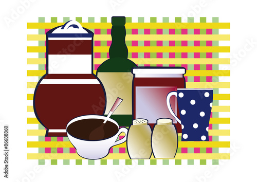 Still life of utensils