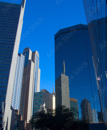 Dallas downtown skyscrapers