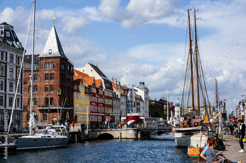 Nyhavn canal at Copenaghen, Denmark