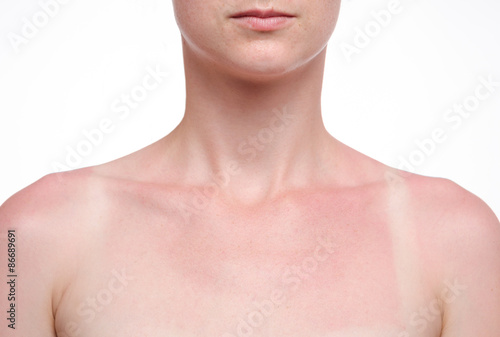tanned skin in the sun