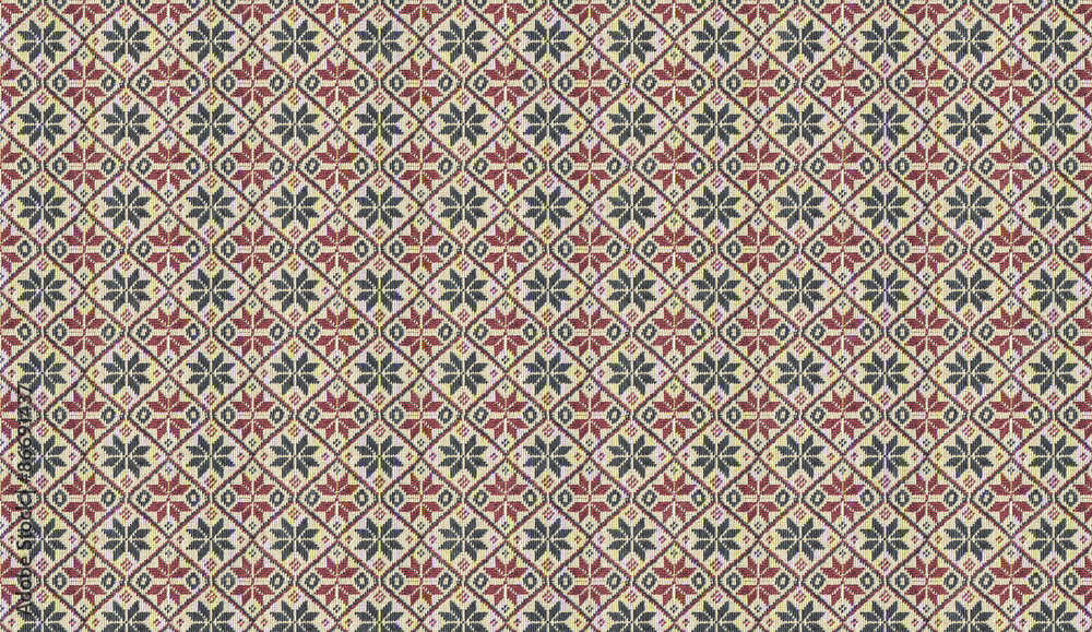 Thailand style fabric pattern background