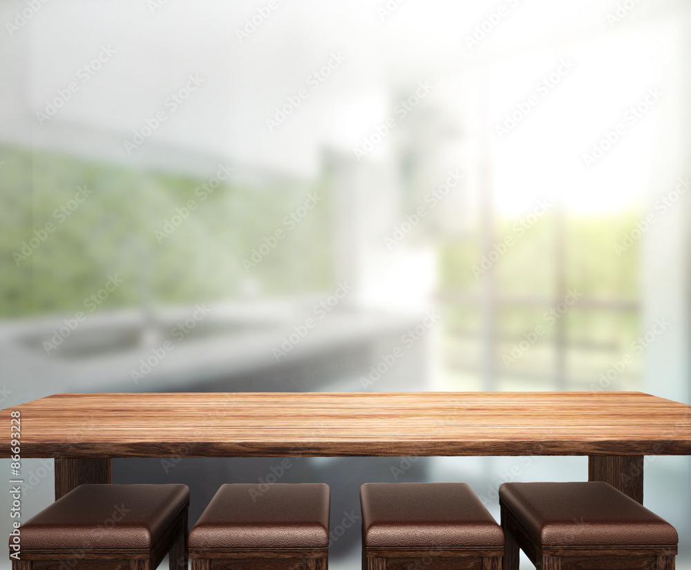 Table Top And Blur Interior Background Table Top And Blur Interior Background