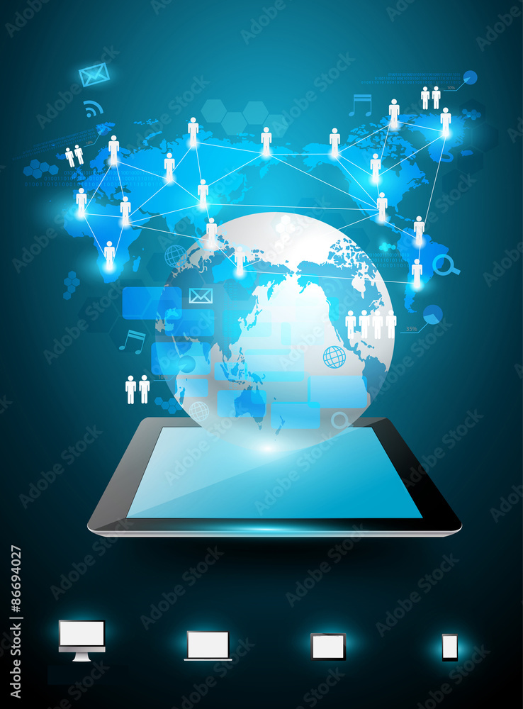Vector technology innovation business ideas concept Vector technology innovation business ideas concept