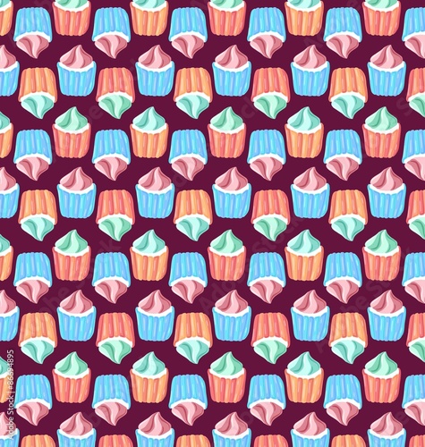 pattern of cupcakes