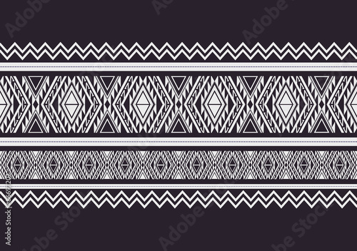 Geometric ethnic pattern design for background or wallpaper.