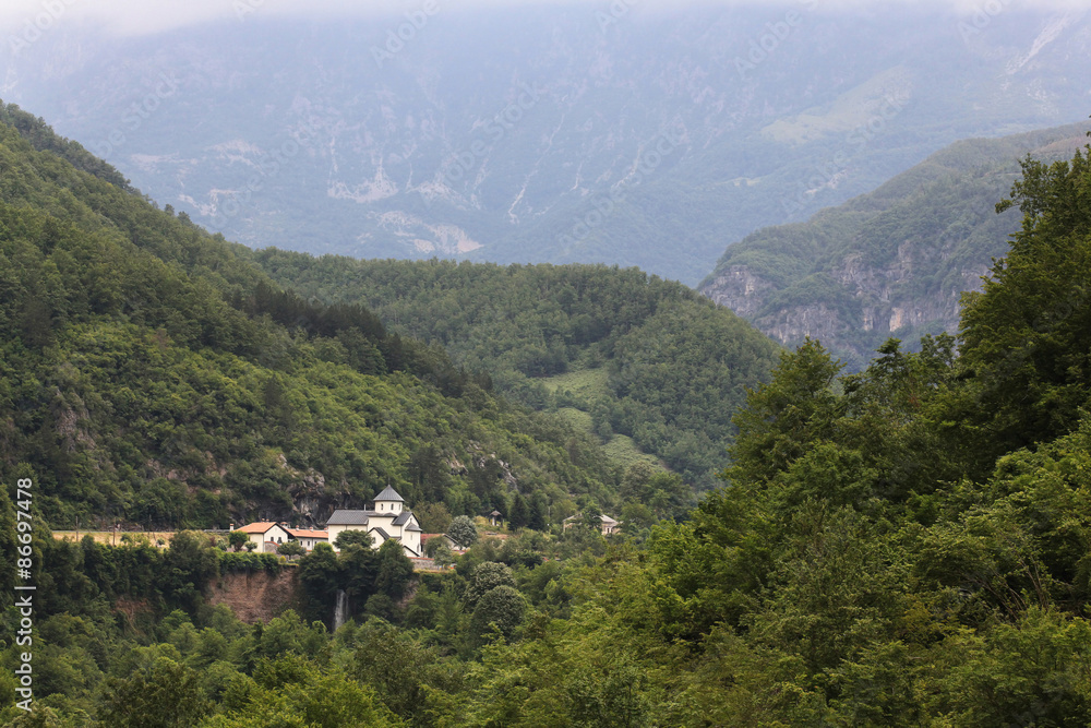 European nature landscape in the mountains