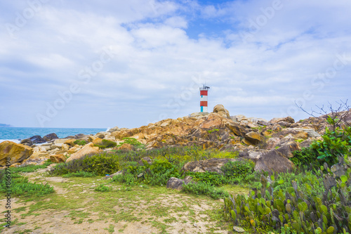 View of GanhDen lighthouse. HDR 